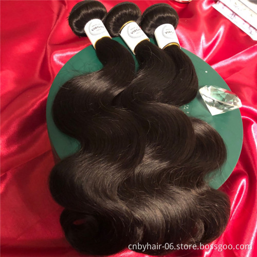 BY HAIR same day shipping weave human hair bundles,virgin Brazilian hair 3 bundles ombre BODY wave bundles with closure